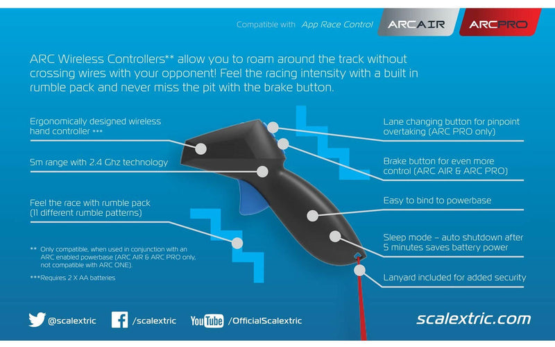 Scalextric ARC AIR/PRO Wireless Hand Controller