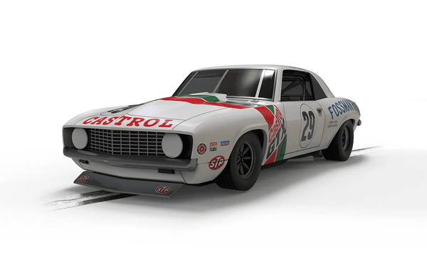 Scalextric Slot Car - Chevrolet Camaro - Castrol Racing - Trans-Am 1971