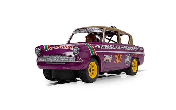 Scalextric Slot Car - Ford Anglia 105e - George Polley 306
