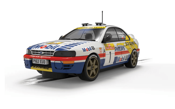 Scalextric Slot Car - Subaru Impreza WRX - Holowczyc & Wislawski - ERC 1997 Champion