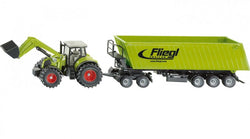 Siku 1/50 Claas with Loader, Dolly and Tipping Trailer