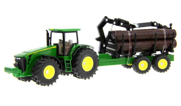 Siku 1/50 John Deere with Forestry Trailer