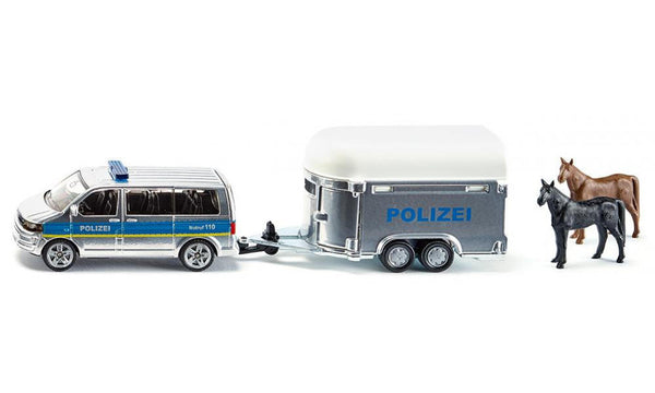 Siku 1/55 Police with Horsebox Diecast Model