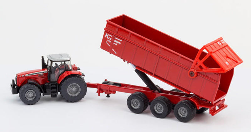 Siku 1/87 Massey Ferguson 8480 Tractor and Trailer