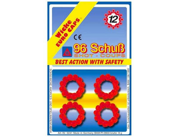 Sohni-Wicke 12 Shot Cap Gun Caps - 96 Shots