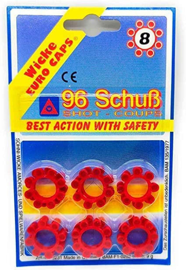 Sohni-Wicke 8 Shot Cap Gun Caps - 96 Shots