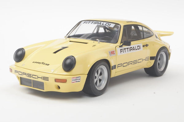 Solido 1/18 Porsche 911 Iroc Yellow #1 Fitiipaldi 1974