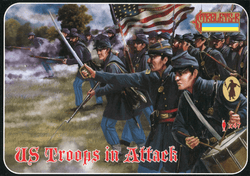 Strelets 1/72 American Civil War Union Troops in Attack