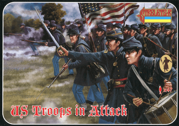 Strelets 1/72 American Civil War Union Troops in Attack