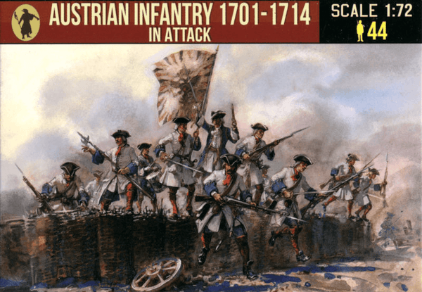 Strelets 1/72 Austrian Infantry in Attack (year of Spanish Succession)