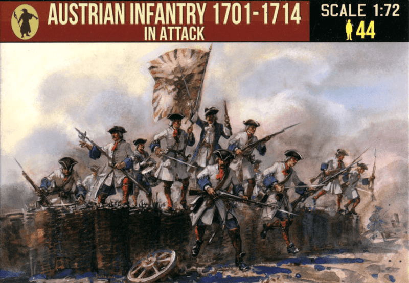 Strelets 1/72 Austrian Infantry in Attack (year of Spanish Succession)