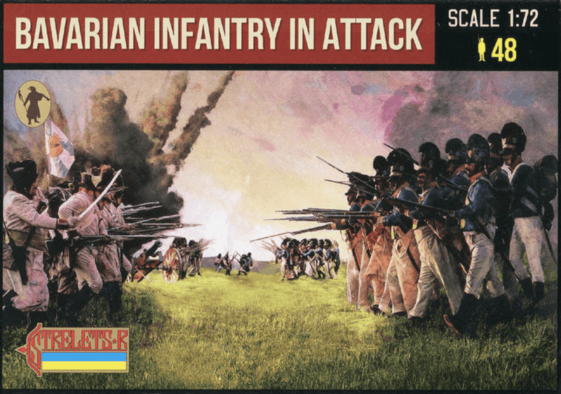 Strelets 1/72 Napoleonic Bavarian Infantry in Attack