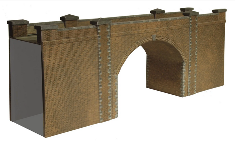 Superquick 1/76 Bridge & Tunnel Entrance (Red Brick) Card Building Kit