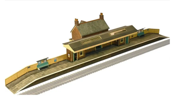 Superquick 1/76 Country Station Building Card Building Kit
