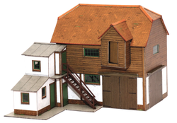 Superquick 1/76 Farm Hayloft & Barn Card Building Kit