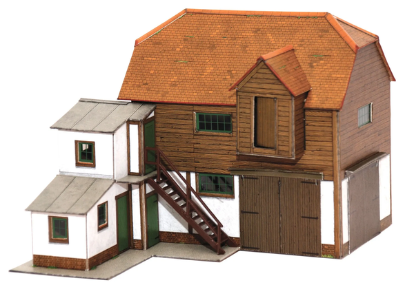 Superquick 1/76 Farm Hayloft & Barn Card Building Kit