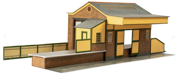 Superquick 1/76 Goods Depot (Red Brick) Card Building Kit
