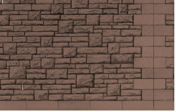 Superquick 1/76 Red Rubble Walling Building Papers