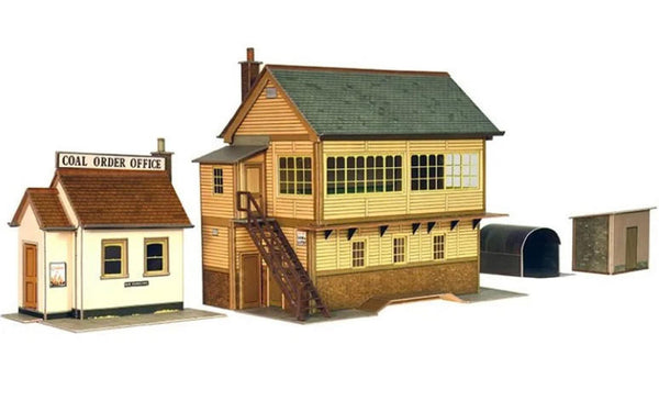Superquick 1/76 Signal Box and Coal Order Office Card Building Kit