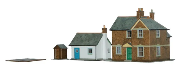 Superquick 1/76 Station Master House & Crossing Cottage Card Building Kit
