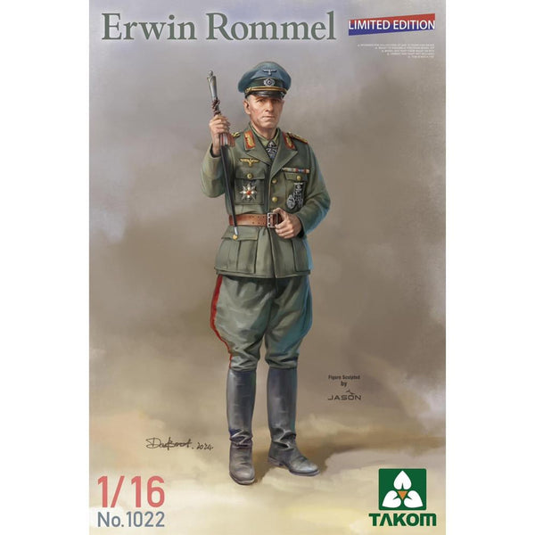 Takom 1/16 Erwin Rommel WWII German Field Marshal Limited Edition Figure