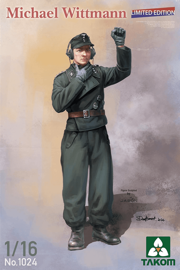 Takom 1/16 WWII German Tank Ace Michael Wittmann Limited Edition Kit 2