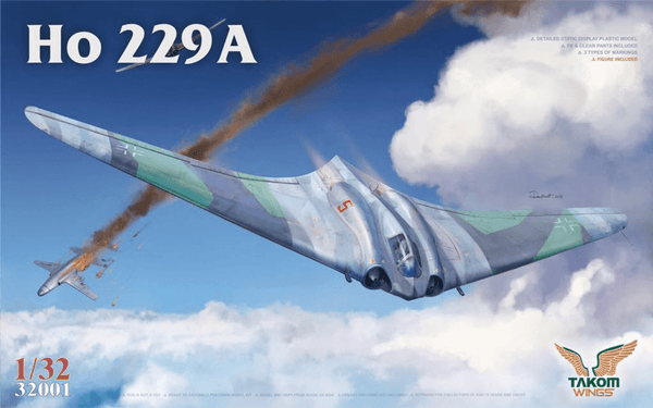 Takom 1/32 Horten Ho 229A with Pilot Figure