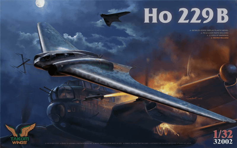 Takom 1/32 Horten Ho 229B 2-Seat with 2 Pilot Figures