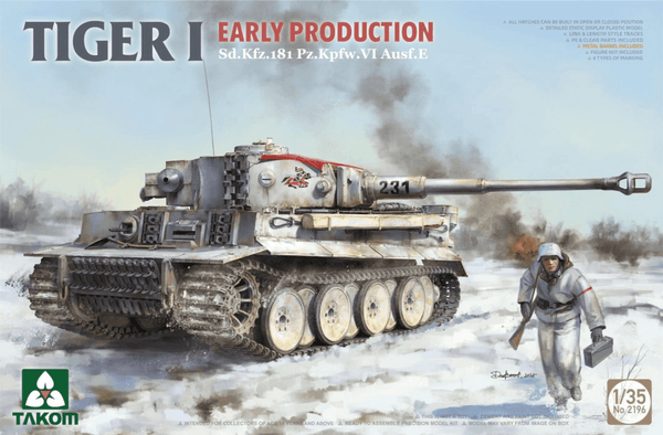 Takom 1/35 Sd.Kfz.181 Pz.Kfw.VI. Ausf.E Tiger I Early