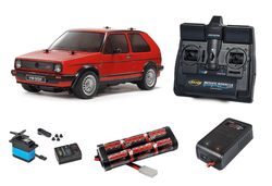 Tamiya 1/10 RC Volkswagen Golf II GTI 16V (MB-01) Super Package Deal
