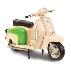 Toyway Sixties Scooter White/Green Diecast Model