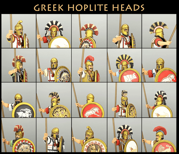 Victrix 28mm Greek Hoplite Heads