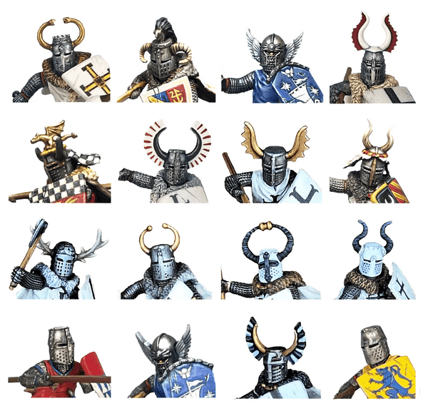 Victrix 28mm Medieval & Fantasy Heads, Cloaks & Shields