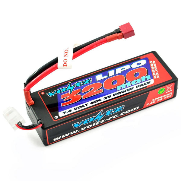 Voltz-RC 7.4V 3200mAh Li-Po 2S 40C Hardcase Battery