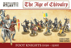 Wargames Atlantic 28mm Age of Chivalry - Foot Knights 1150-1320
