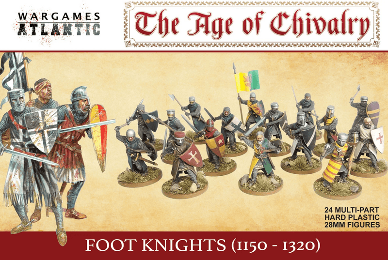 Wargames Atlantic 28mm Age of Chivalry - Foot Knights 1150-1320