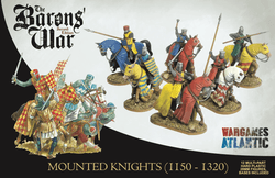 Wargames Atlantic 28mm Age of Chivalry - The Barons' War - Mounted Knights (1150 - 1320)
