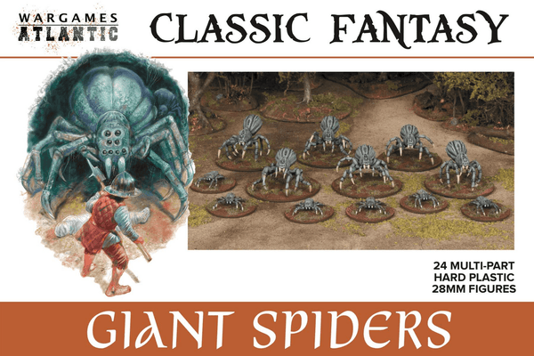 Wargames Atlantic 28mm Classic Fantasy - Giant Spiders