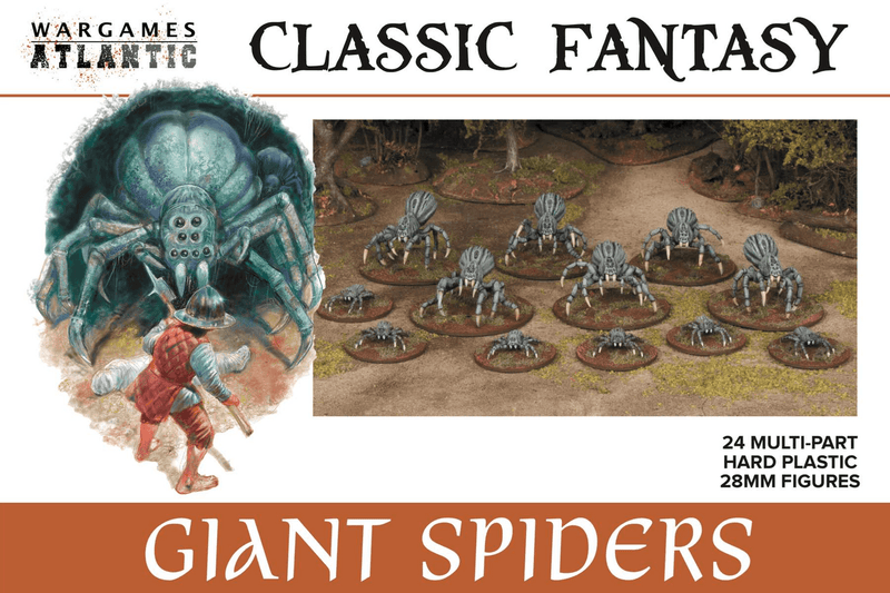 Wargames Atlantic 28mm Classic Fantasy - Giant Spiders