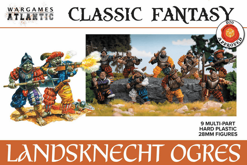 Wargames Atlantic 28mm Classic Fantasy - Landsknecht Ogres
