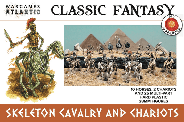 Wargames Atlantic 28mm Classic Fantasy - Skeleton Cavalry and Chariots