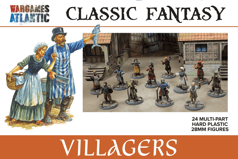 Wargames Atlantic 28mm Classic Fantasy - Villagers