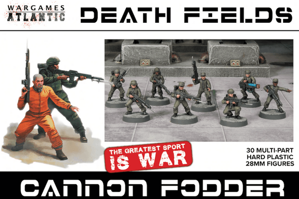 Wargames Atlantic 28mm Death Fields - Cannon Fodder Male Set