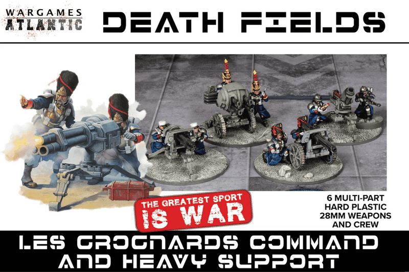 Wargames Atlantic 28mm Death Fields - Les Grognards Command and Heavy Support
