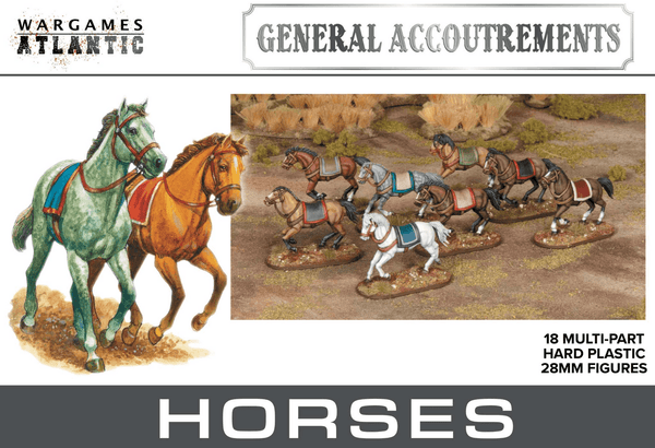 Wargames Atlantic 28mm General Accoutrements - Horses