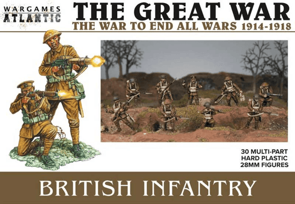 Wargames Atlantic 28mm Great War - WWI British Infantry 1916-1918