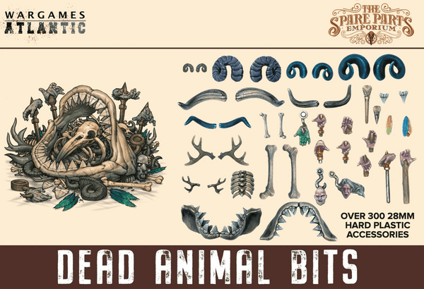 Wargames Atlantic 28mm Spare Parts - Dead Animal Bits