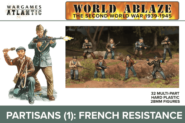 Wargames Atlantic 28mm World Ablaze - WWII French Partisans
