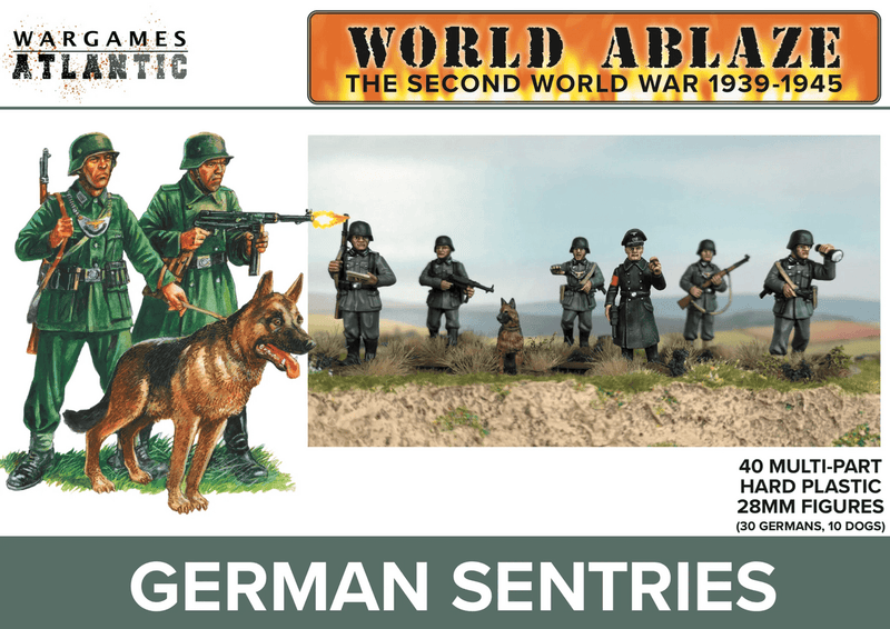 Wargames Atlantic 28mm World Ablaze - WWII German Sentries