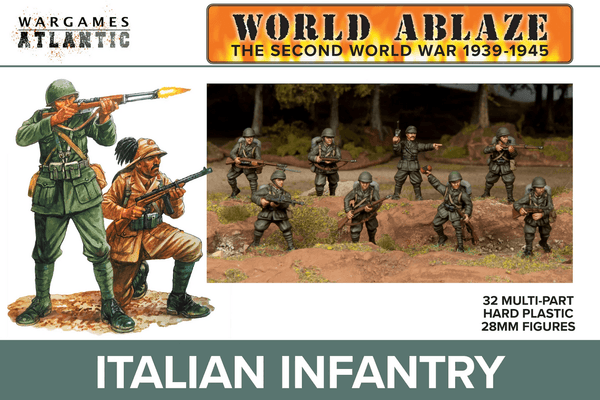 Wargames Atlantic 28mm World Ablaze - WWII Italian Infantry